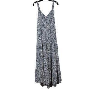 BTFBM Full Length Animal Print Back Cutout Summer Dress XL